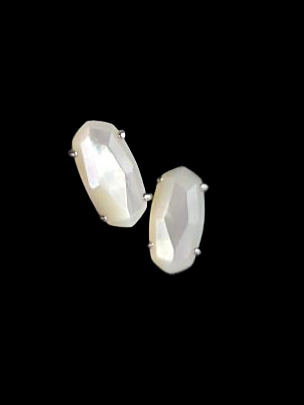Kendra Scott Gold Oval Crystal Stud Earrings